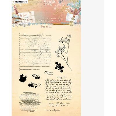 StudioLight Write Your Story Nr.209 Slimline Clear Stamps - Books & Flowers